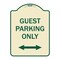 Signmission Guest Parking W/ Bidirectional Arrow Heavy-Gauge Aluminum Sign, 24" x 18", TG-1824-23930 A-DES-TG-1824-23930 - alternate 1